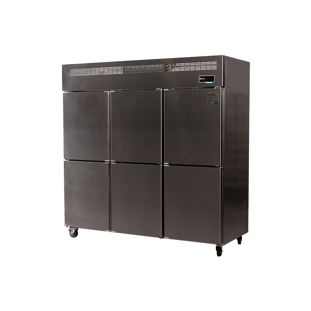 [DF-HVC6F] Heladera Almacenera Ciega ITALY 6 Puertas 1600 Lts (1880x750x1920) Acero Inox Forz