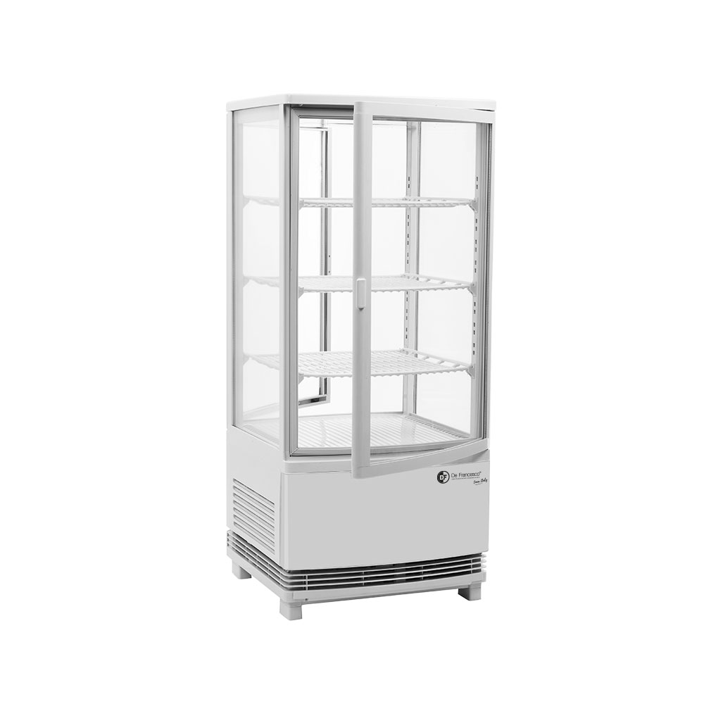 [DF-78L2P] Heladera Vertical ITALY Plas. 4 caras Vidriadas 78 Lts (Doble Puerta)- 3 Est. (452x406x966)