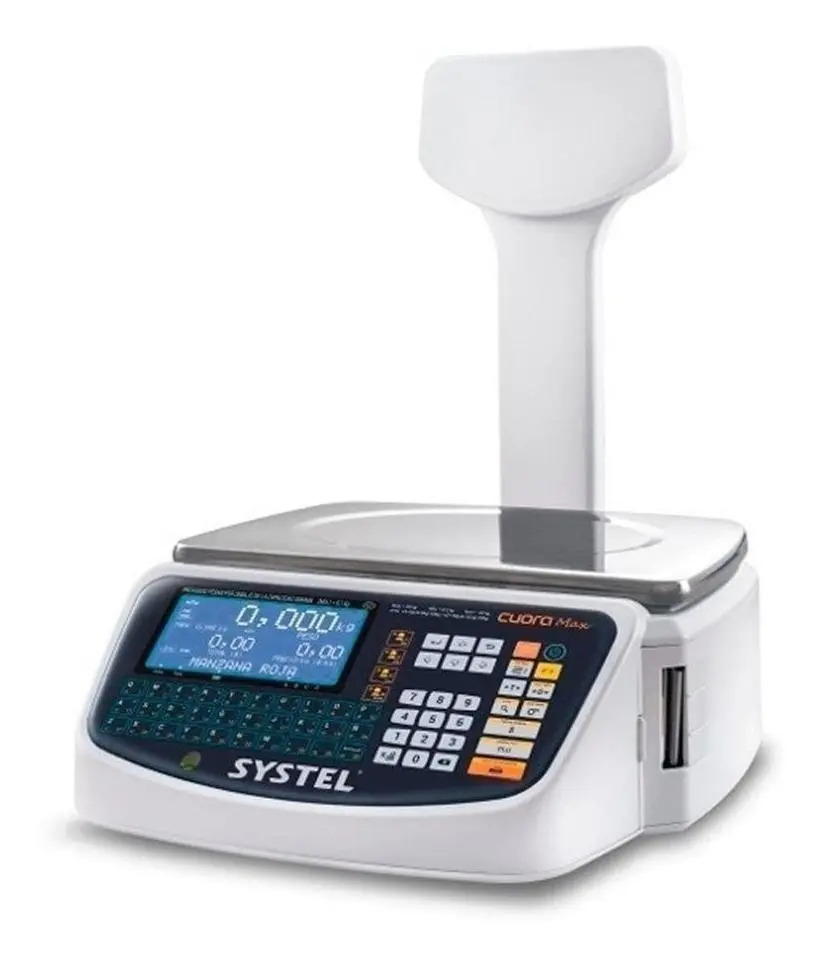 [26-01-034] Balanza Systel Cuora 30Kg C/ Mastil C/ Impresor Autoadhesivo USB