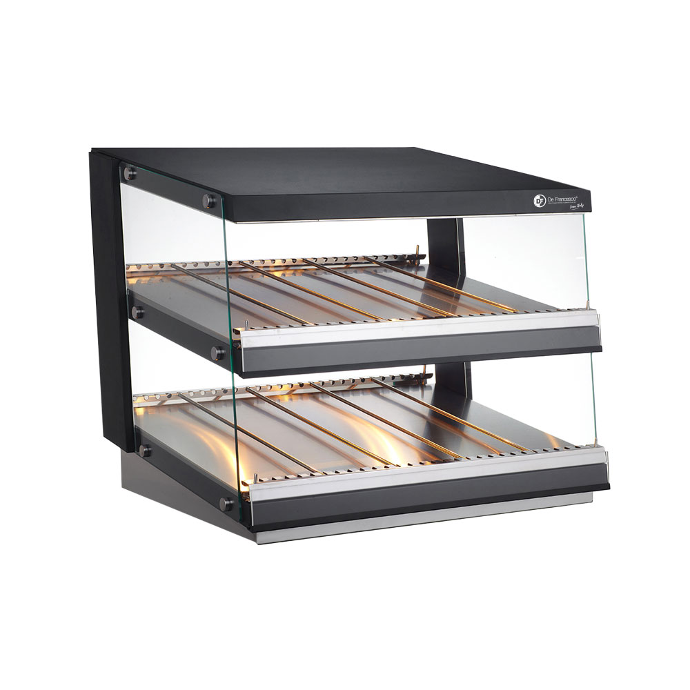 [DF-85C] Exhibidor calefaccionado Doble acceso Abierto ITALY  800 x 707 x691mm